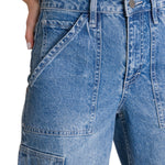 Jeans Cargo Mujer Relaxed Azul CAT