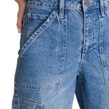 Jeans Cargo Mujer Relaxed Azul CAT