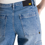 Jeans Cargo Mujer Relaxed Azul CAT