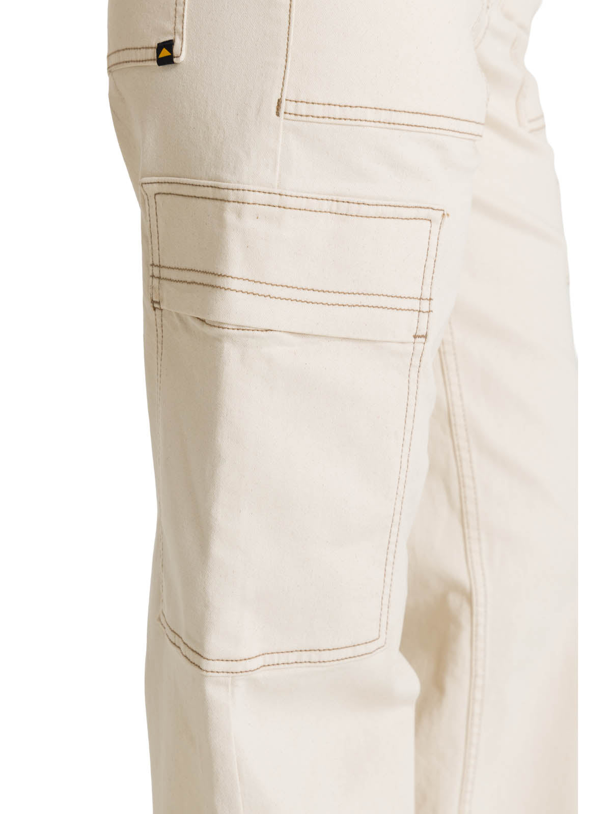 Jeans Cargo Mujer Relaxed Beige CAT