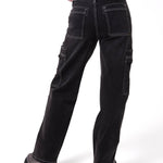 Jeans Cargo Mujer Relaxed Negro CAT