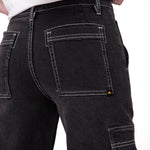 Jeans Cargo Mujer Relaxed Negro CAT