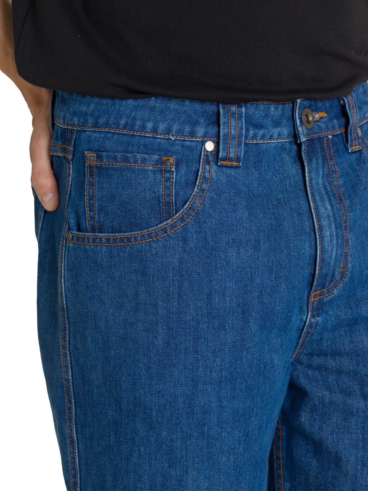 Short Denim Hombre Utility Azul CAT
