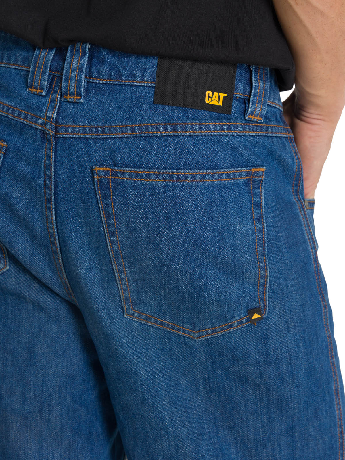 Short Denim Hombre Utility Azul CAT