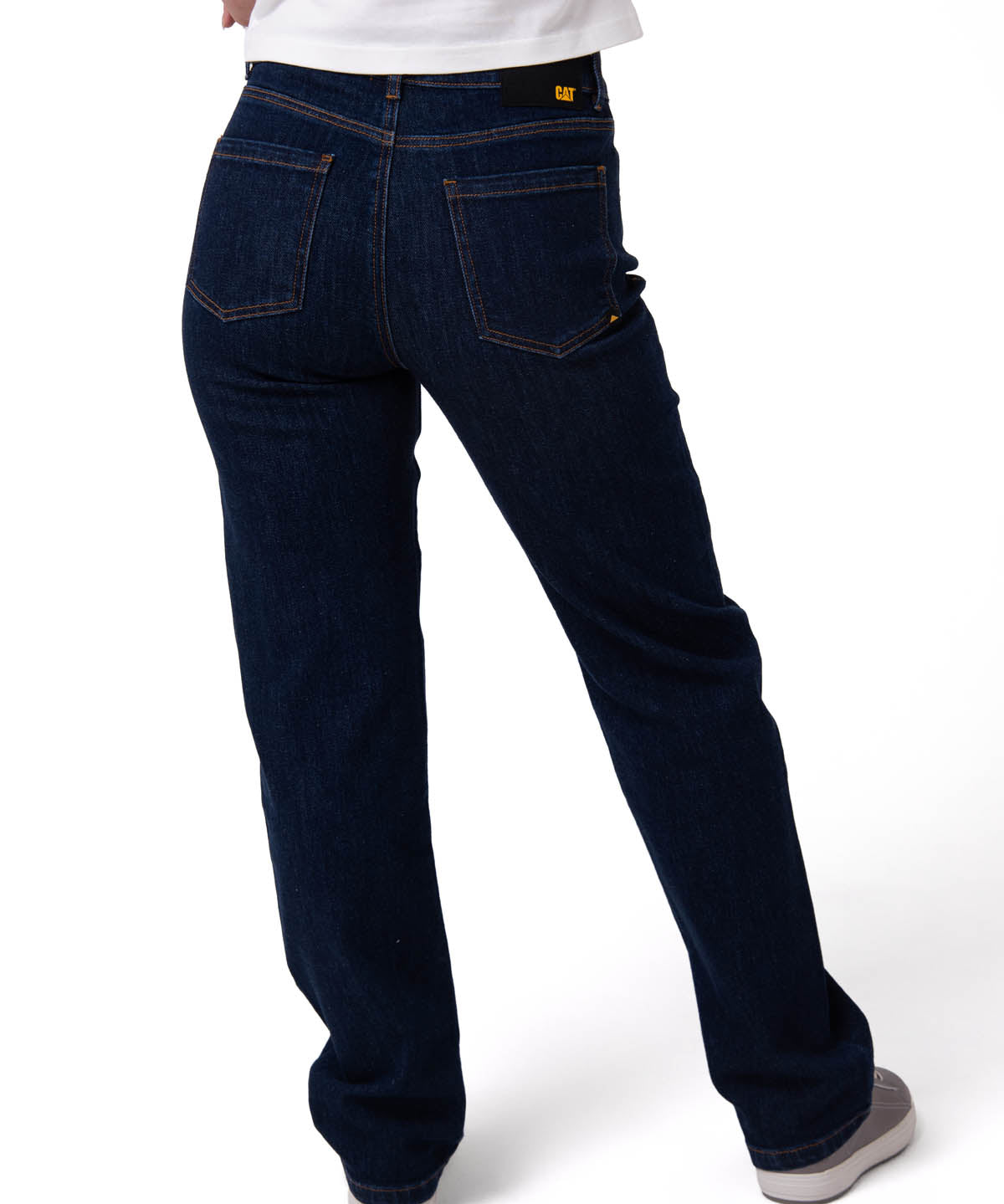 Jeans Tiro Alto Mujer Stretch Azul CAT