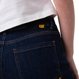 Jeans Tiro Alto Mujer Stretch Azul CAT