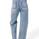 Jeans Wide Leg Mujer Denim Azul Claro Cat