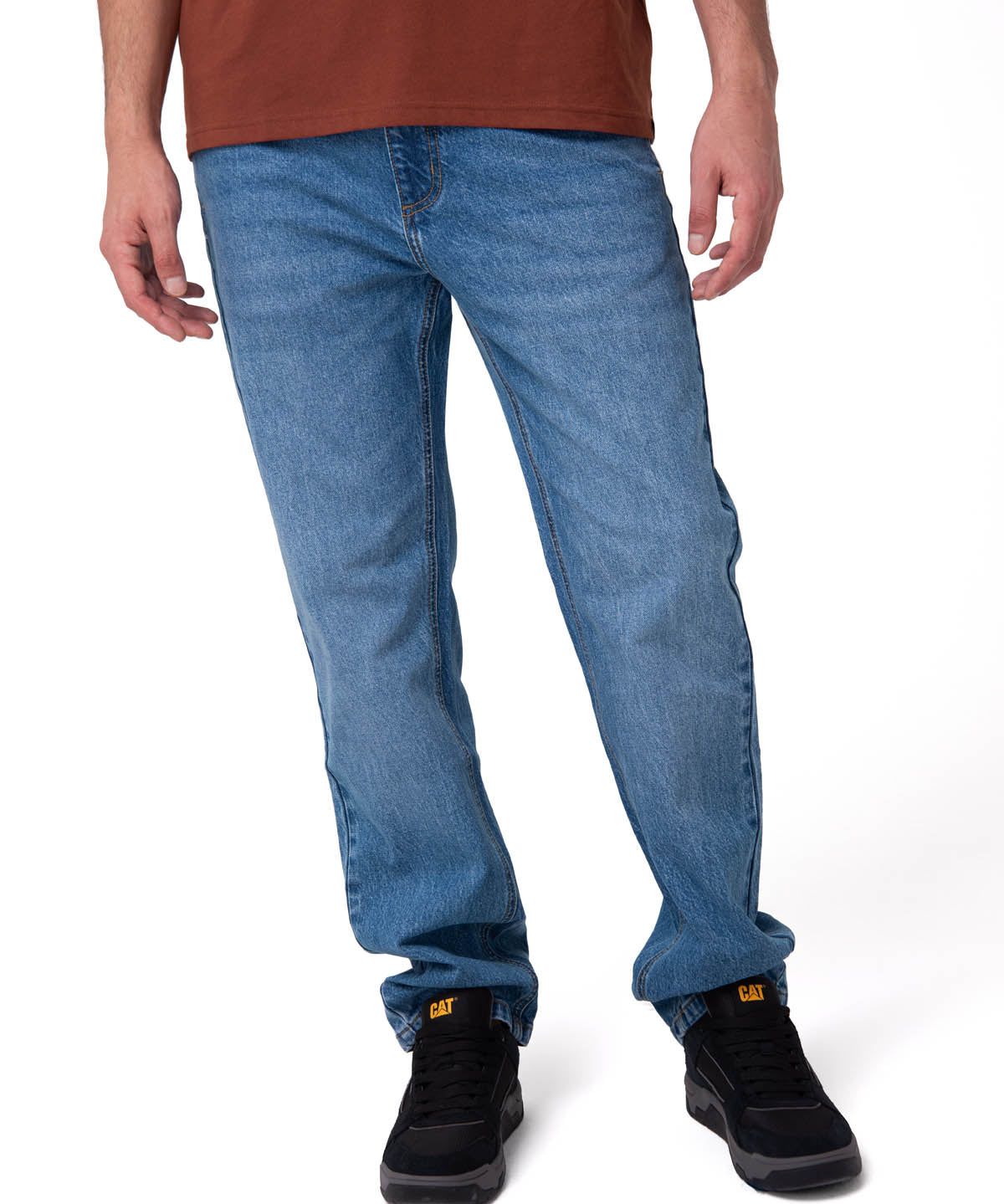 Jeans Rectos Mujer Confort Azul Cat