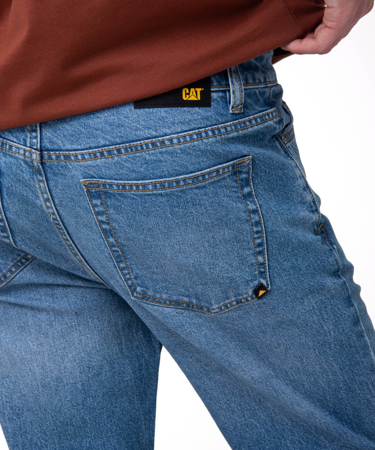 Jeans Rectos Mujer Confort Azul Cat