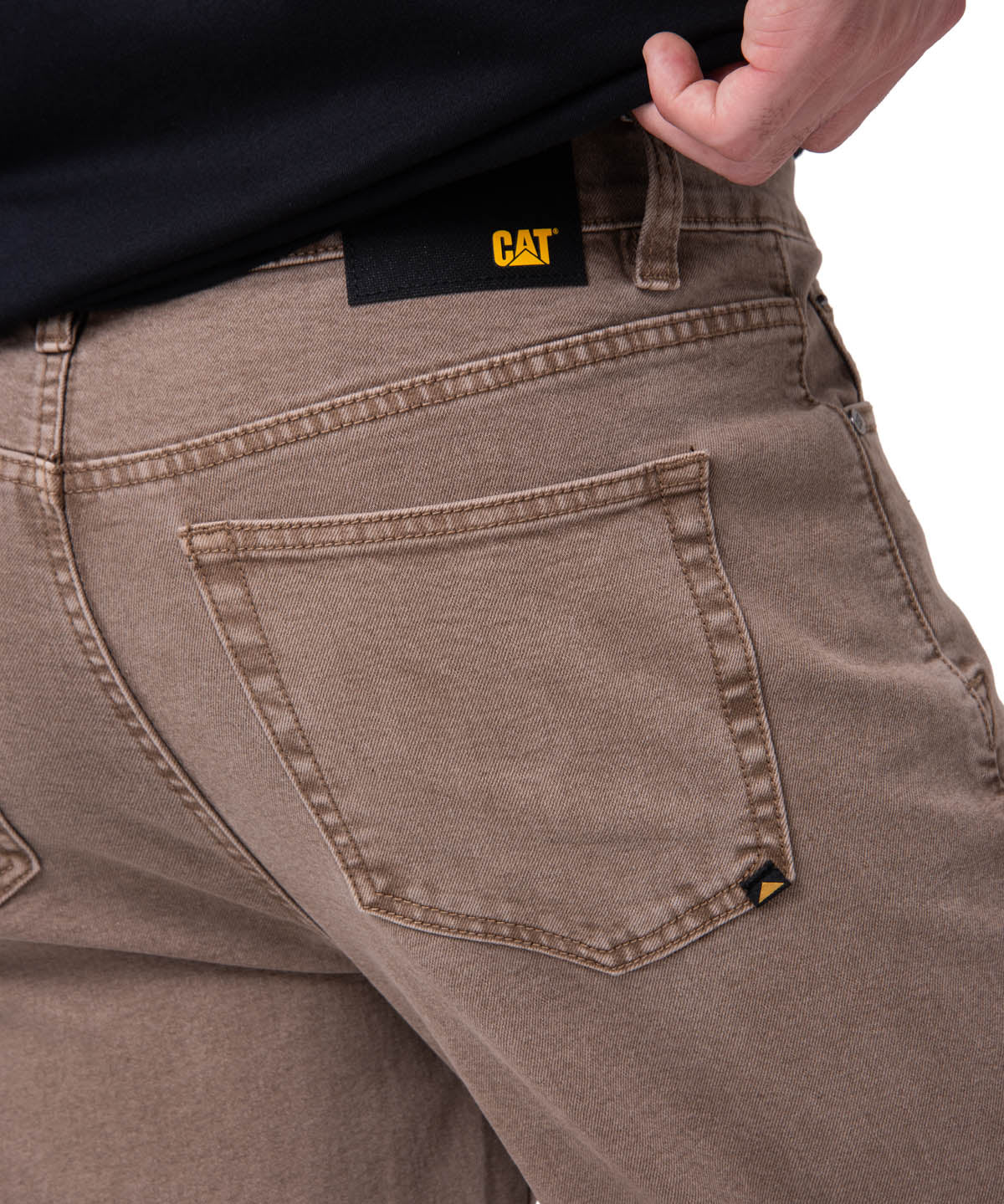 Jeans Rectos Mujer Confort Café Claro Cat