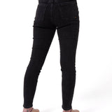 Jeans Mujer Stretch Denim Mid Rise Negro CAT
