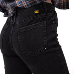 Jeans Mujer Stretch Denim Mid Rise Negro CAT