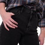 Jeans Mujer Stretch Denim Mid Rise Negro CAT