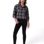 Jeans Mujer Stretch Denim Mid Rise Negro CAT