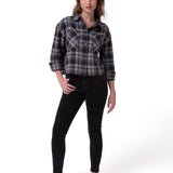 Jeans Mujer Stretch Denim Mid Rise Negro CAT