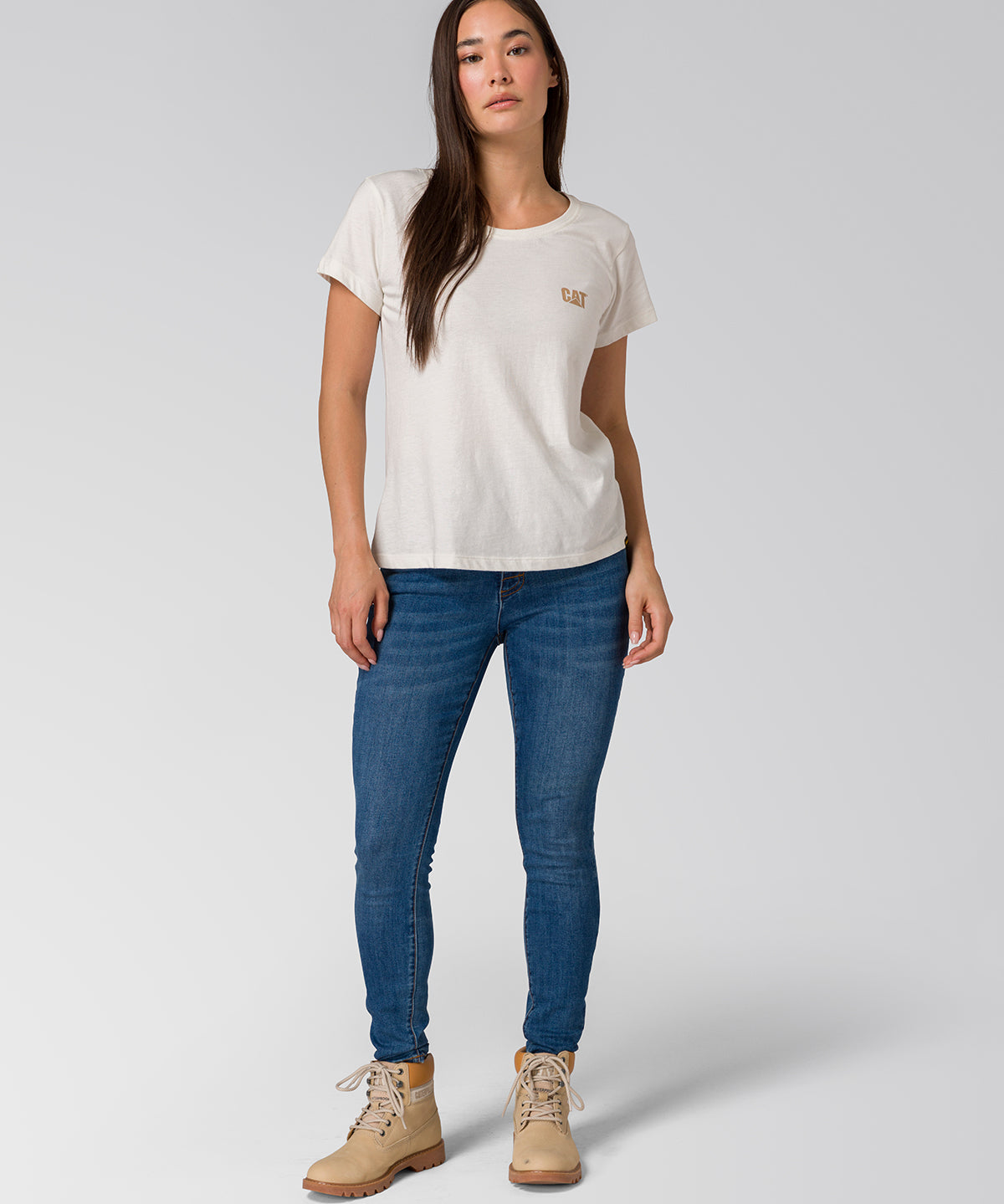 Jeans Mujer Stretch Denim Mid Rise Indigo CAT