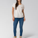 Jeans Mujer Stretch Denim Mid Rise Indigo CAT