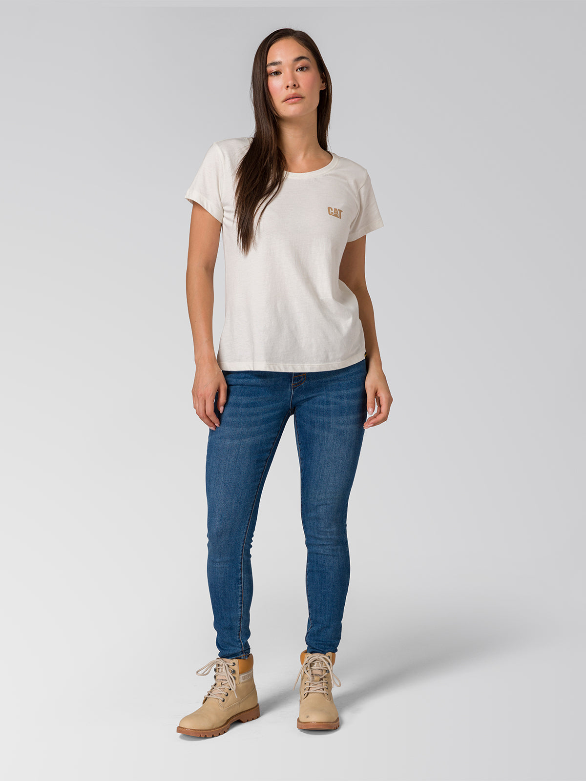 Jeans Mujer Stretch Denim Mid Rise Indigo CAT