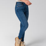 Jeans Mujer Stretch Denim Mid Rise Indigo CAT