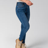 Jeans Mujer Stretch Denim Mid Rise Indigo CAT