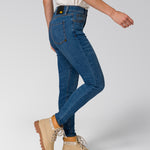 Jeans Mujer Stretch Denim Mid Rise Indigo CAT