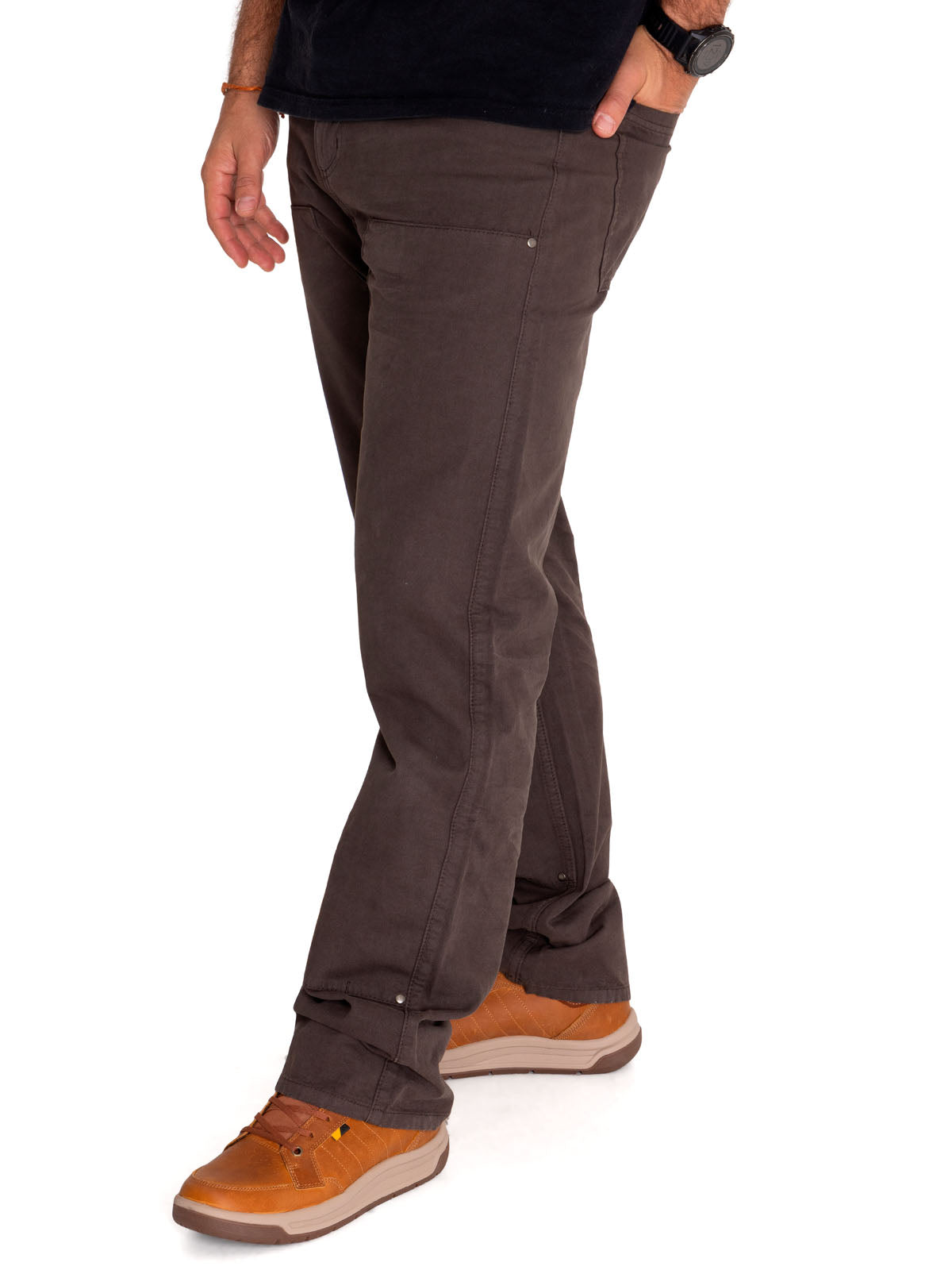 Pantalon Casual Hombre Heritage Uniform Double Front Pant Negro Cat