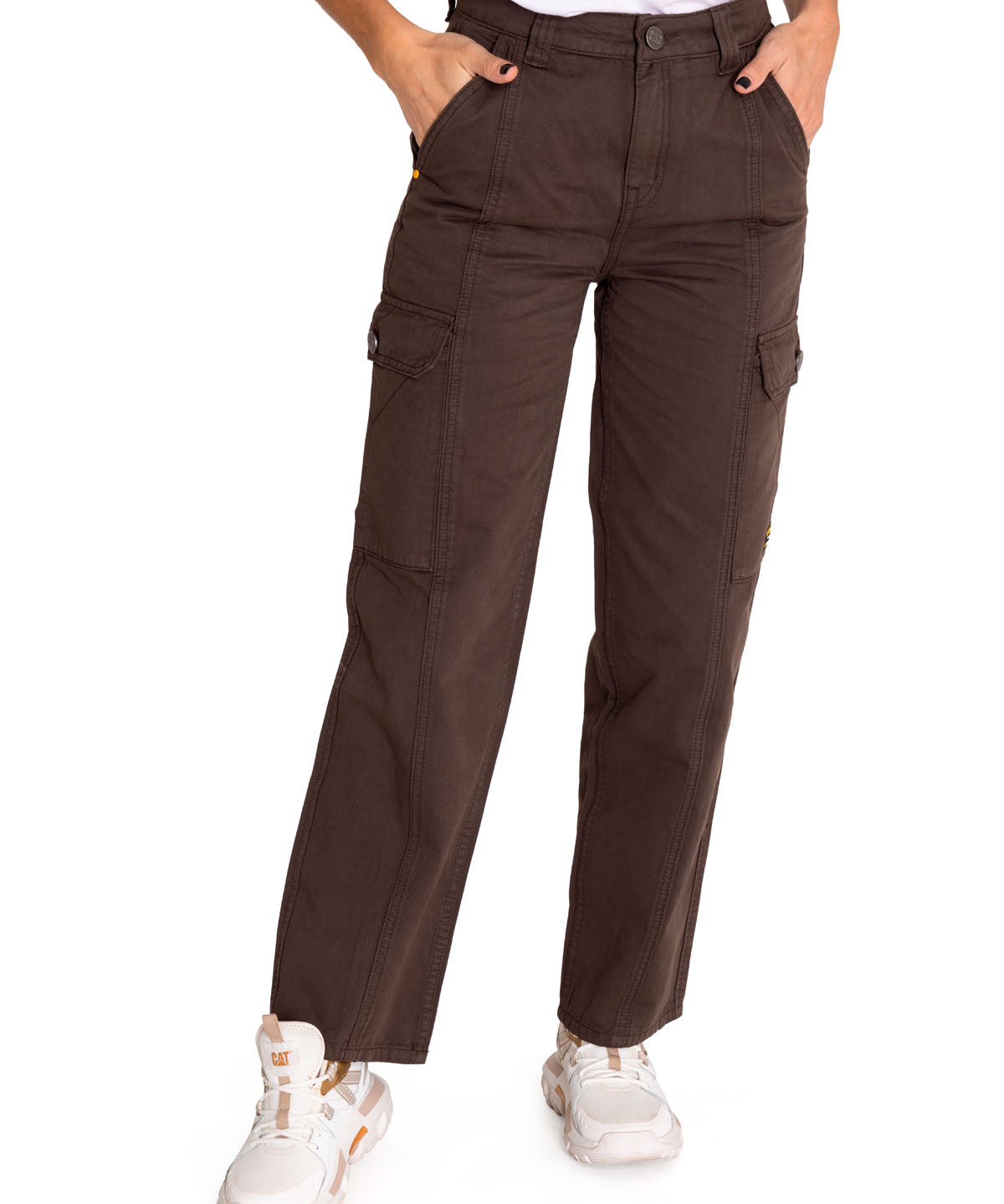 Pantalon Casual Mujer Heritage Uniform High-Rise Cargo Pant Negro Cat