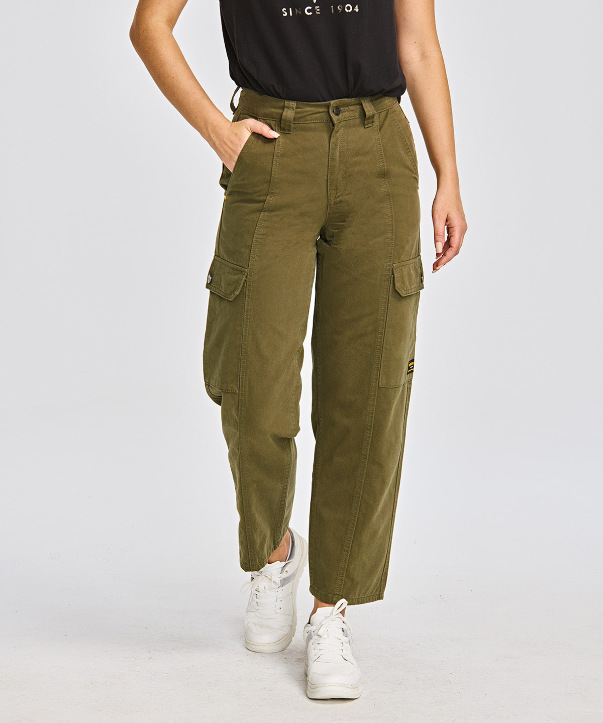 Pantalón Casual Mujer HERITAGE UNIFORM HIGH-RISE CARGO PANT Verde CAT