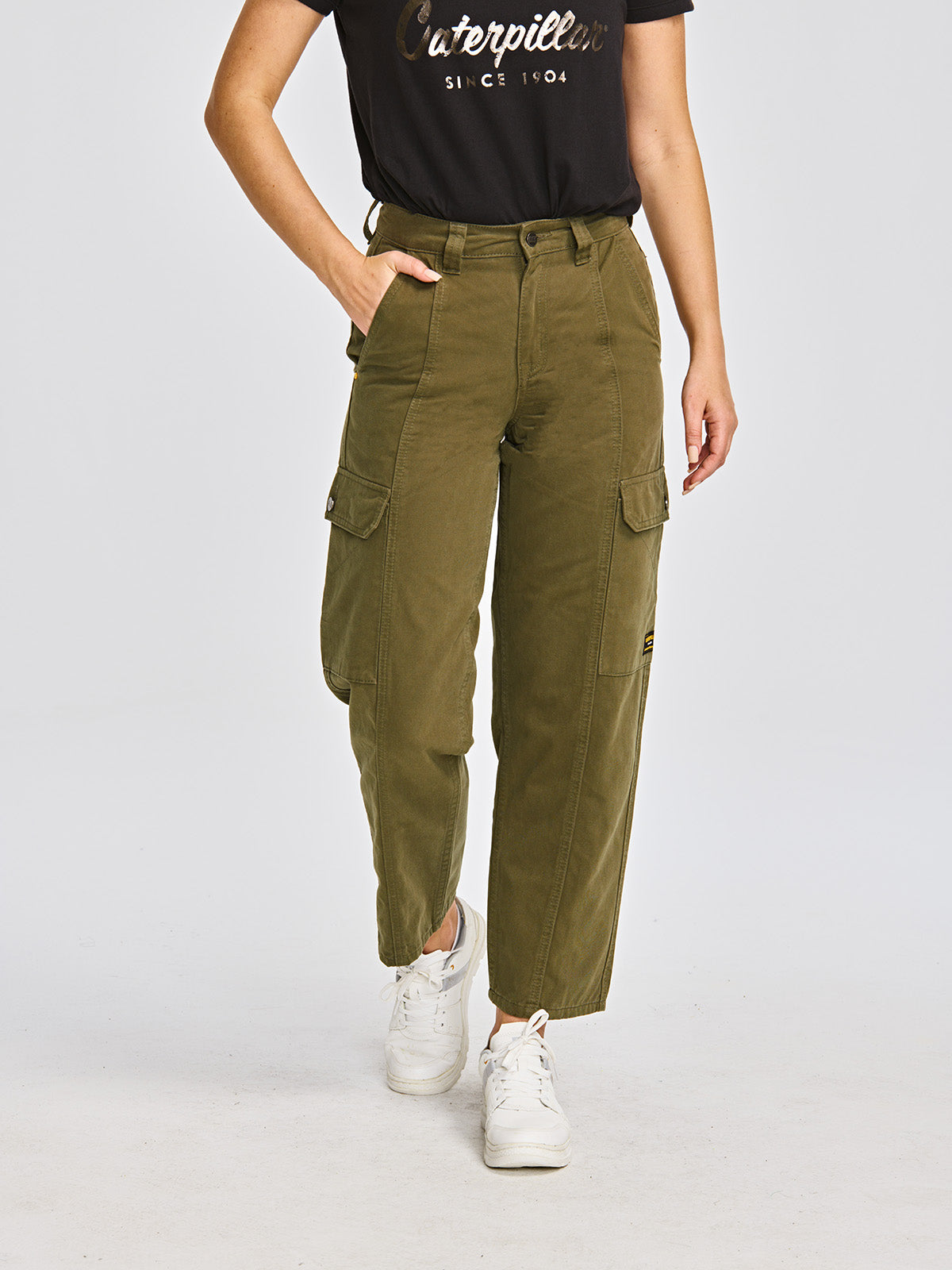 Pantalón Casual Mujer HERITAGE UNIFORM HIGH-RISE CARGO PANT Verde CAT