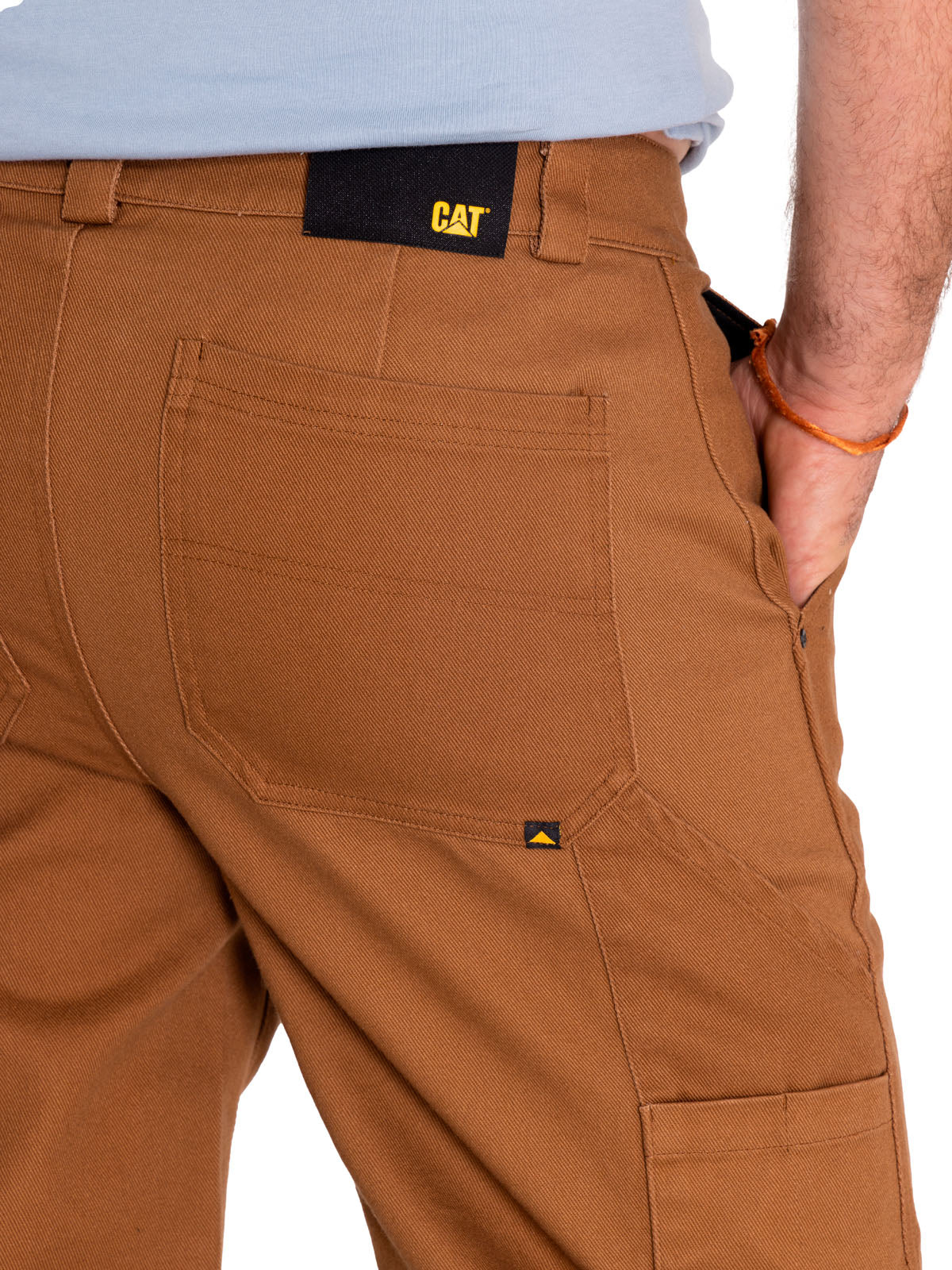 Pantalon Casual Hombre Twill Carpenter Straight Pant Café Cat