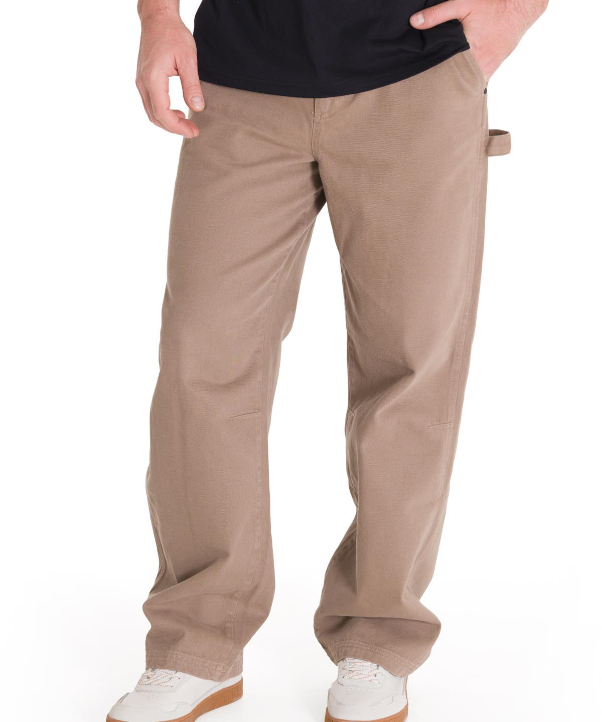 Pantalón Straight Hombre Twill Carpenter Café Claro Cat