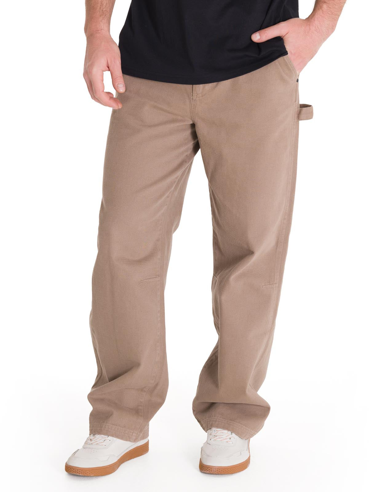 Pantalón Straight Hombre Twill Carpenter Café Claro Cat