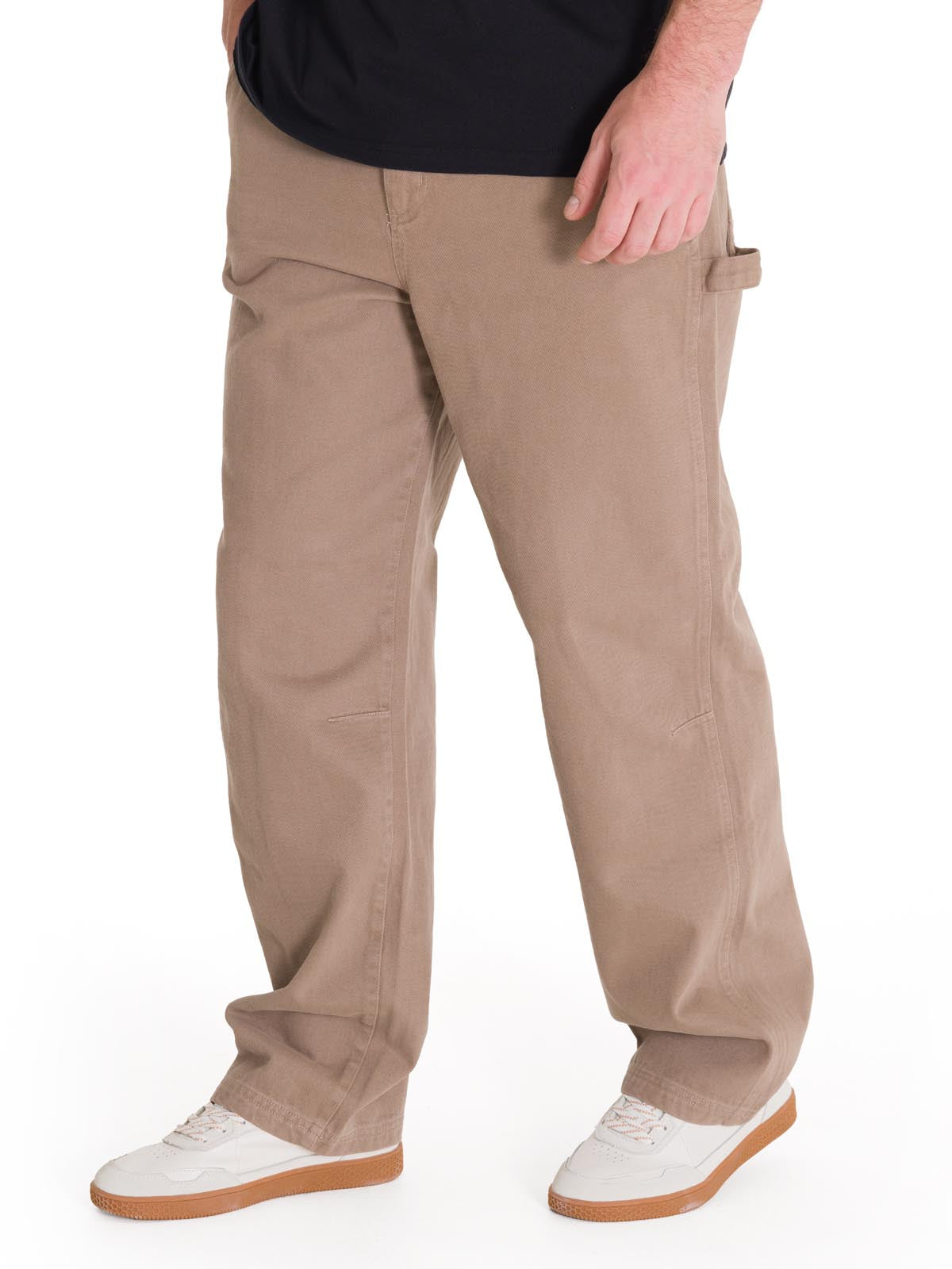 Pantalón Straight Hombre Twill Carpenter Café Claro Cat