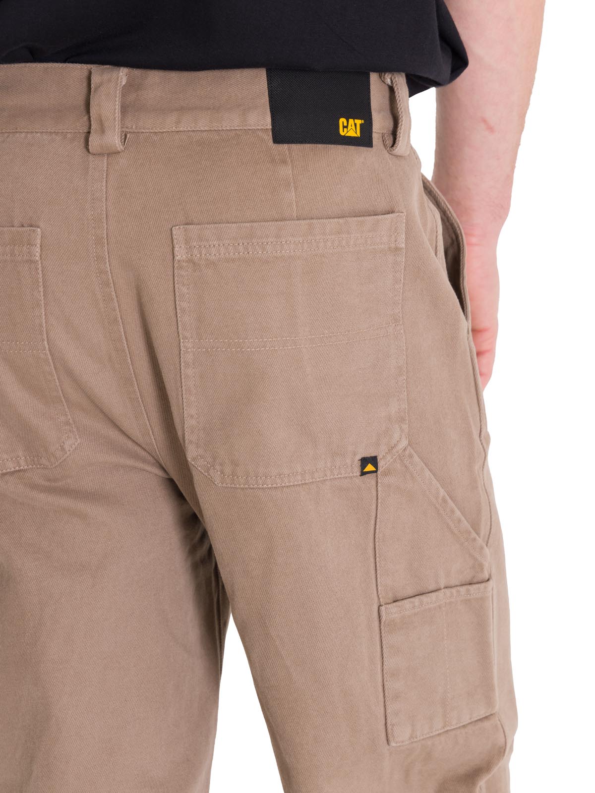 Pantalón Straight Hombre Twill Carpenter Café Claro Cat