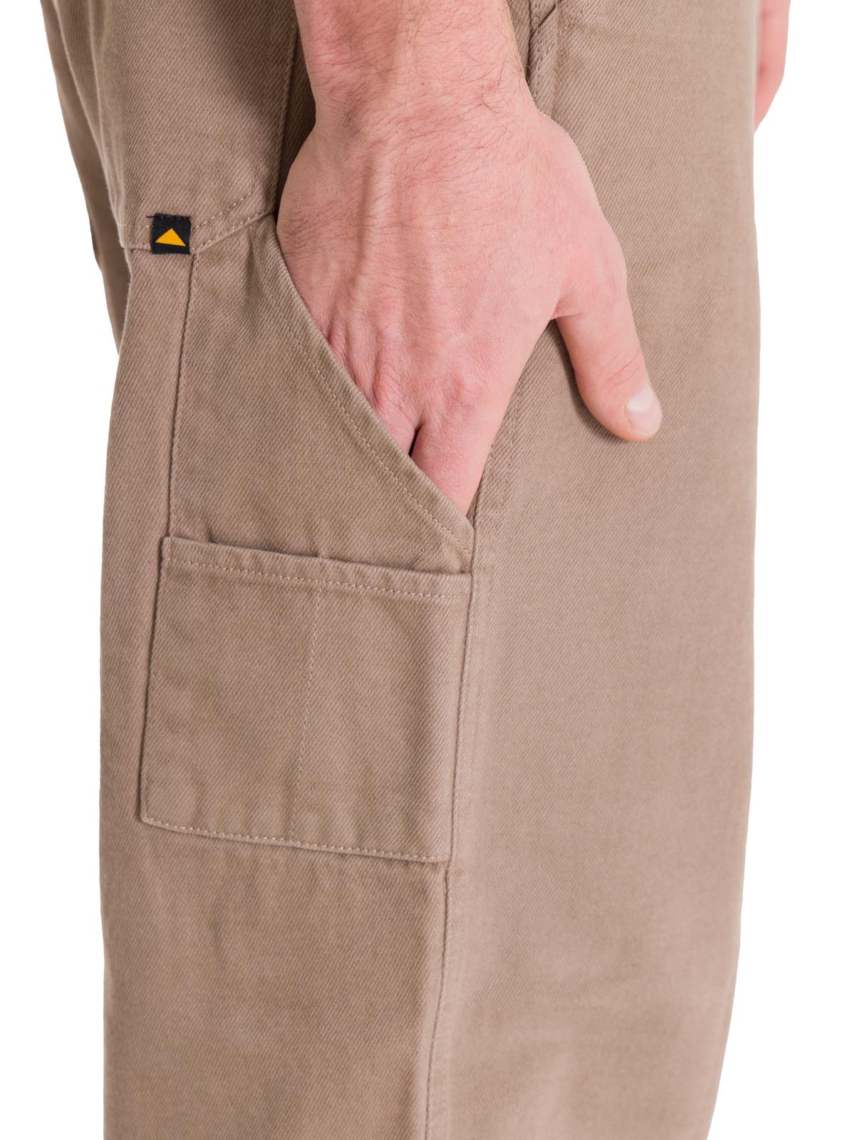 Pantalón Straight Hombre Twill Carpenter Café Claro Cat