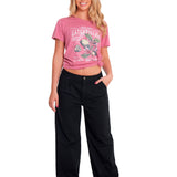 Pantalón Casual Mujer WIDE LEG STRETCH CHINO PANT Negro CAT