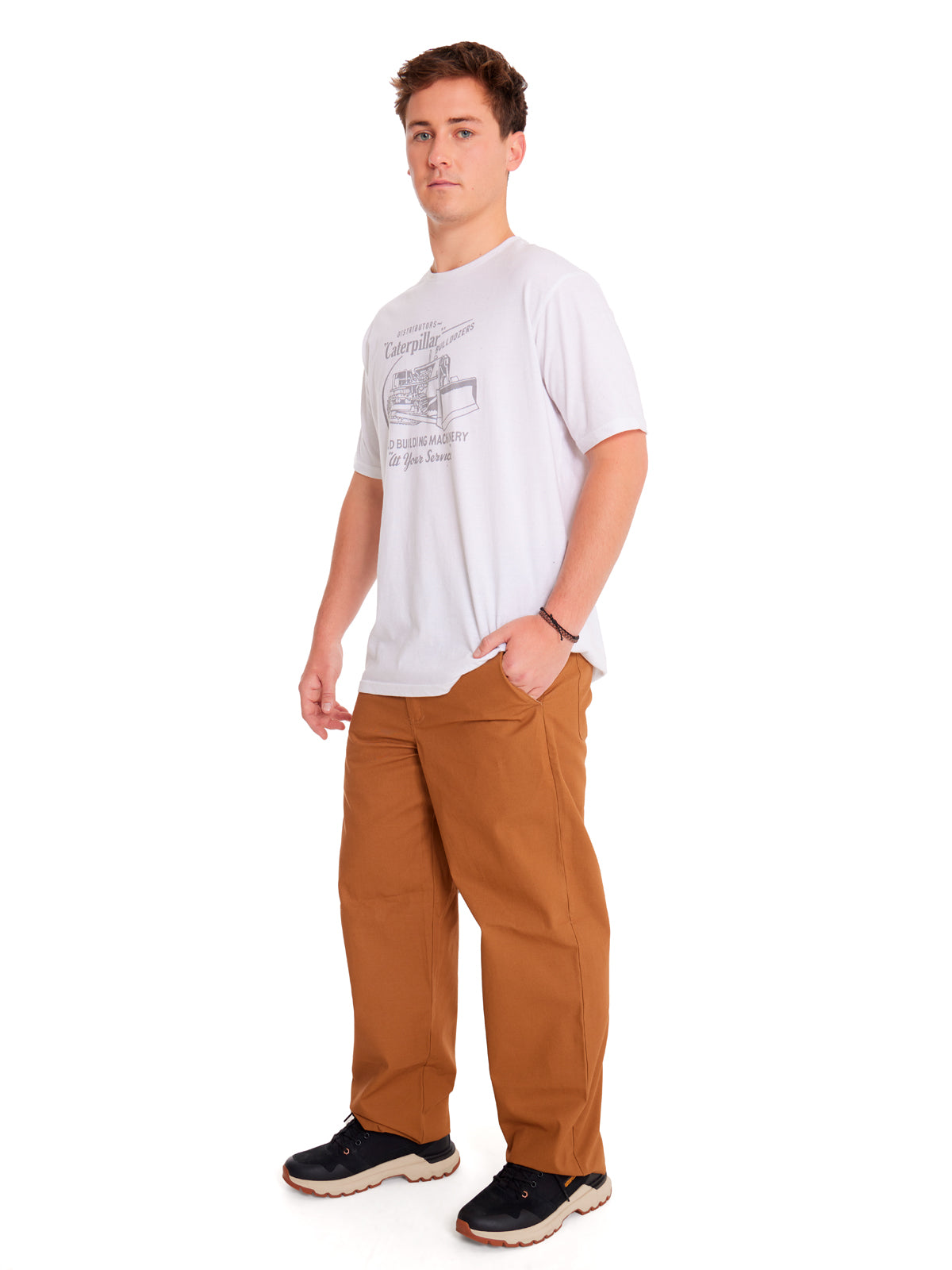 Pantalón Casual Hombre RELAXED TWILL UTILITY PANT Café CAT