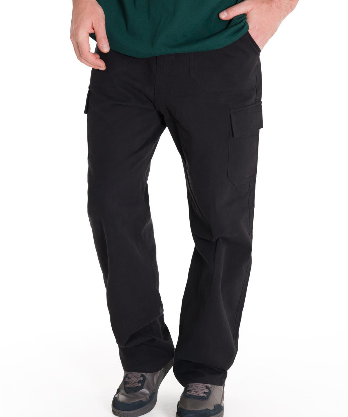 Pantalón Tiro Medio Hombre HERITAGE STRAIGHT CARGO UTILITY Negro Cat