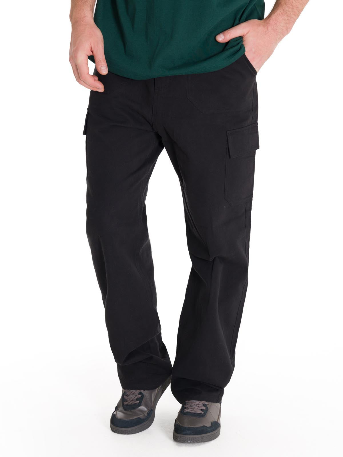Pantalón Tiro Medio Hombre HERITAGE STRAIGHT CARGO UTILITY Negro Cat