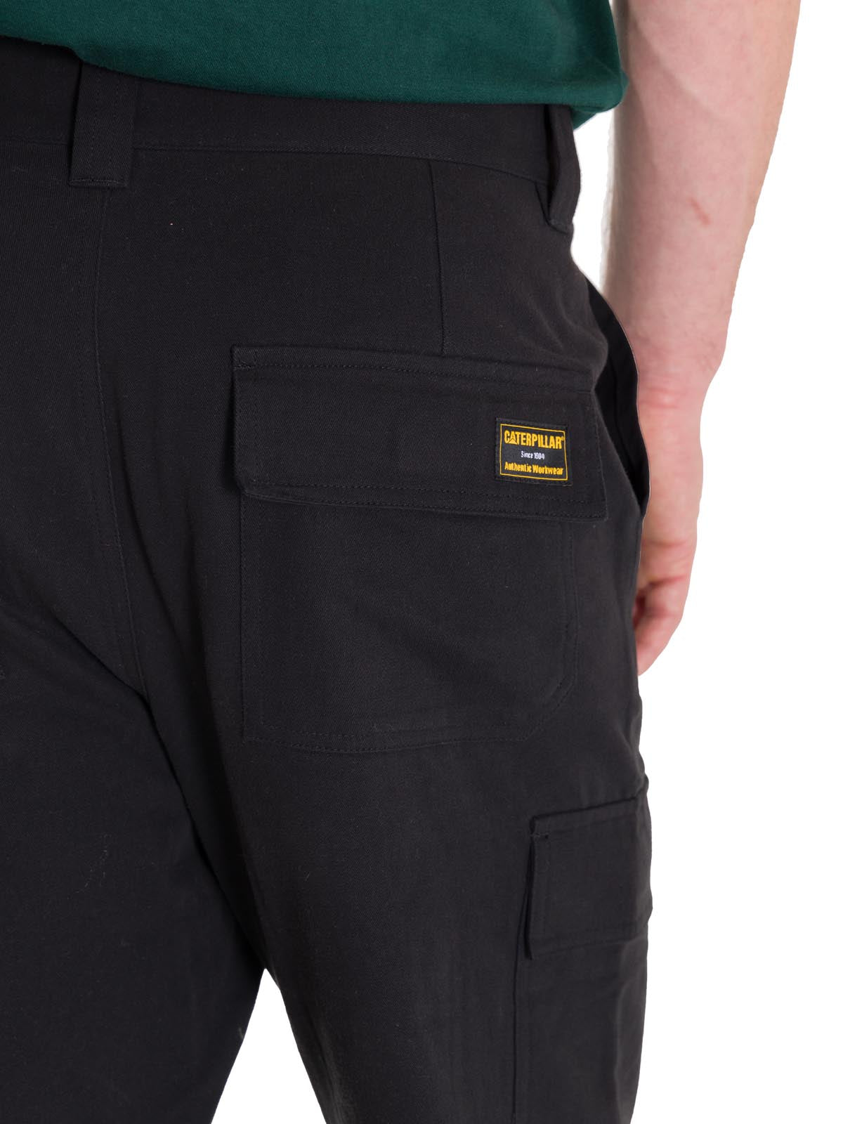 Pantalón Tiro Medio Hombre HERITAGE STRAIGHT CARGO UTILITY Negro Cat