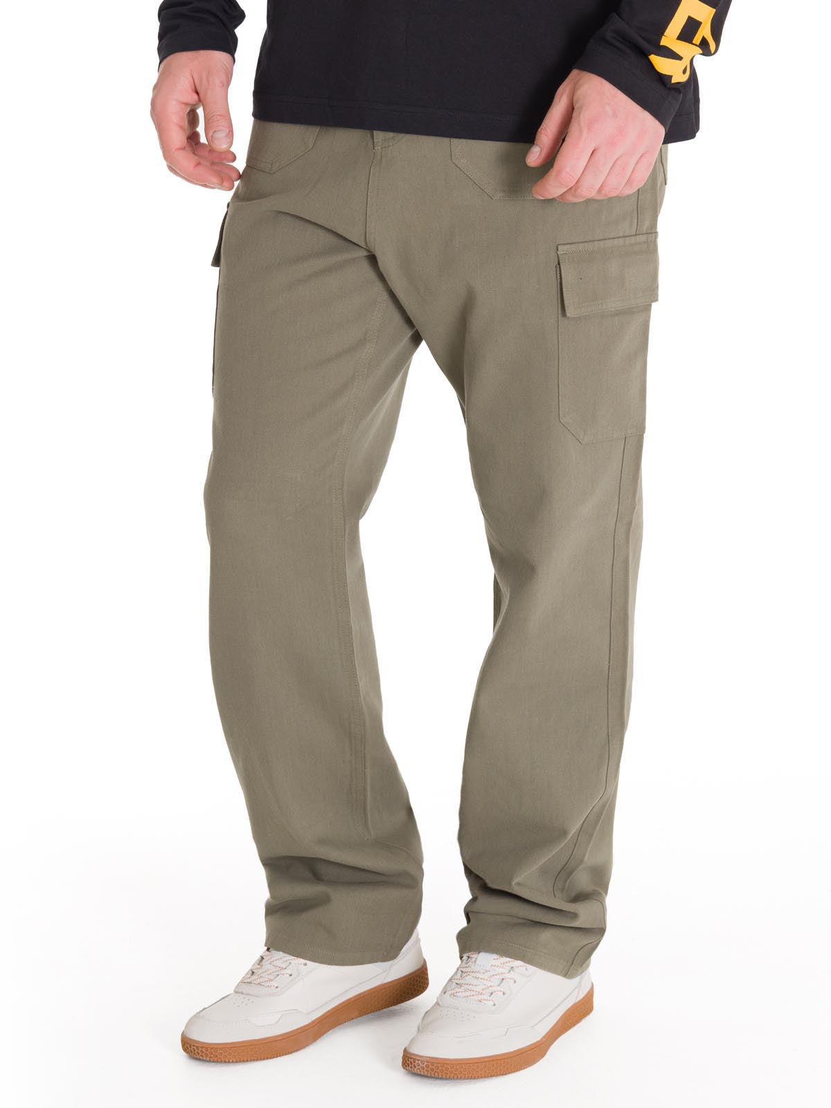 Pantalón Tiro Medio Hombre HERITAGE STRAIGHT CARGO UTILITY Oliva Cat