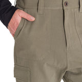 Pantalón Tiro Medio Hombre HERITAGE STRAIGHT CARGO UTILITY Oliva Cat