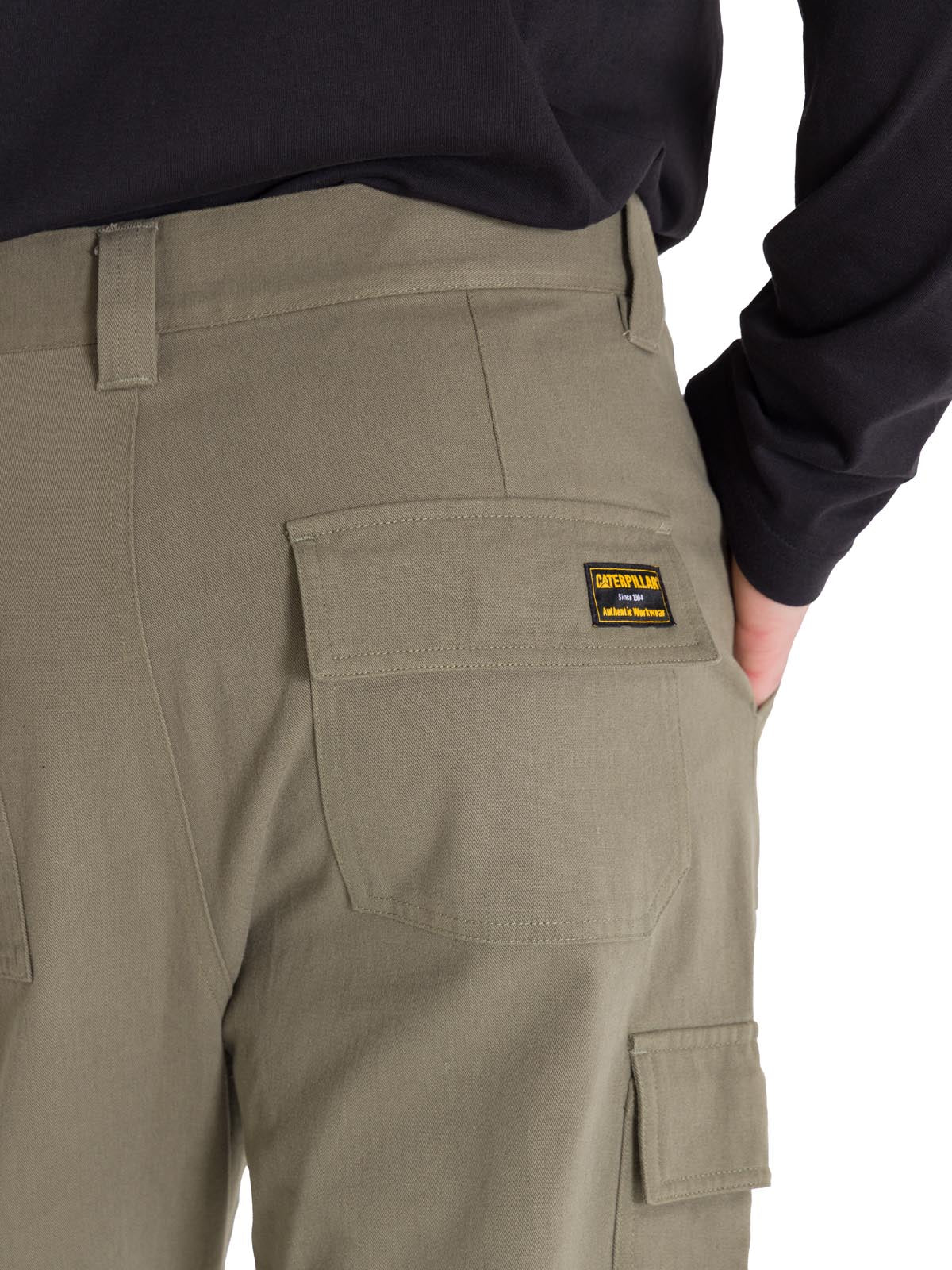 Pantalón Tiro Medio Hombre HERITAGE STRAIGHT CARGO UTILITY Oliva Cat