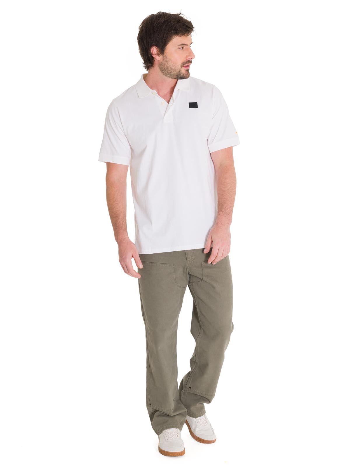 Pantalón Tiro Medio Hombre HERITAGE UNIFORM STRAIGHT DOUBLE FRONT Oliva Cat