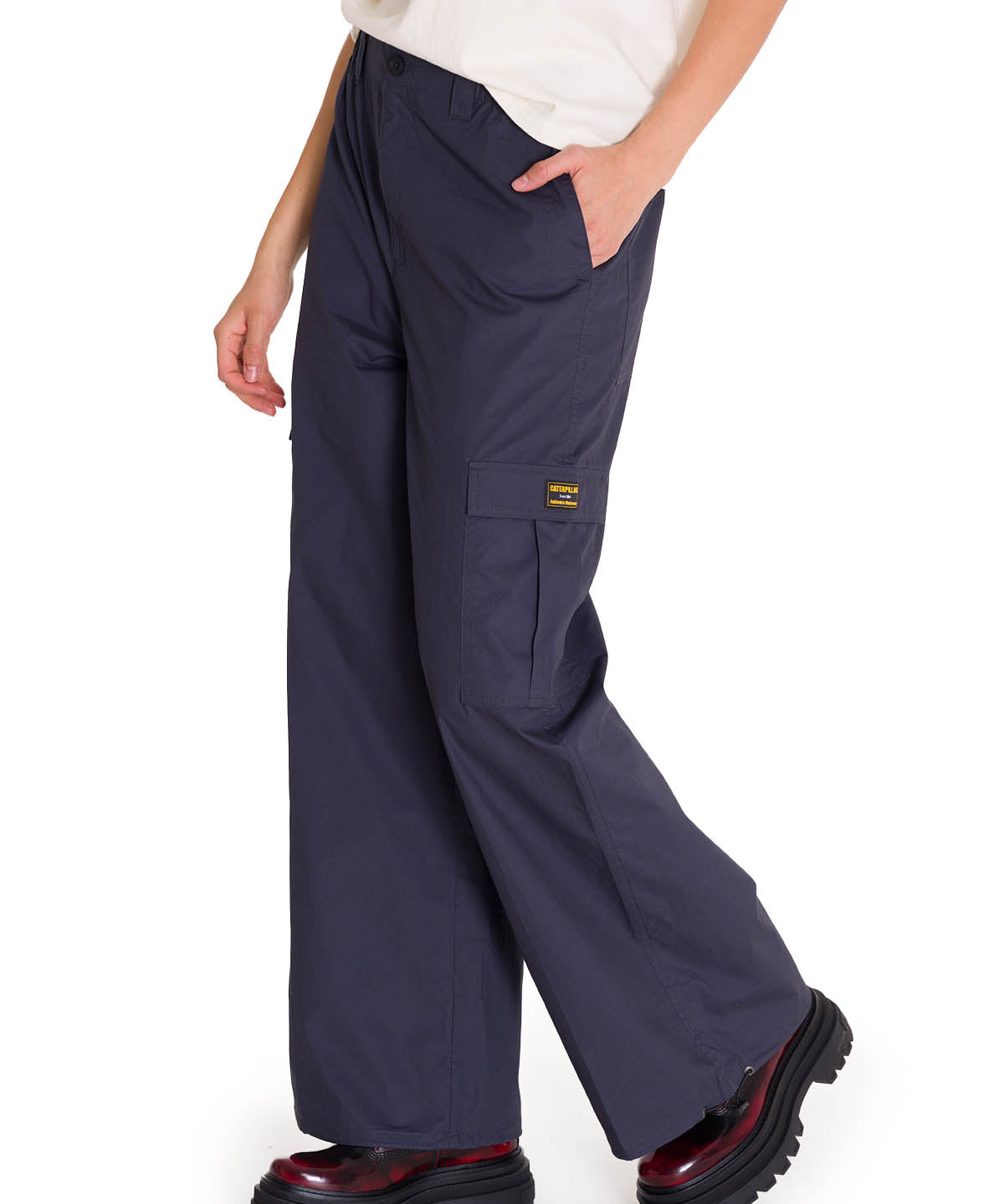 Pantalón Mujer Pull-On Cargo Parachut Azul CAT