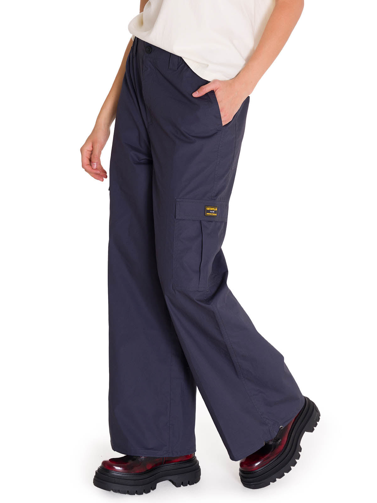 Pantalón Mujer Pull-On Cargo Parachut Azul CAT