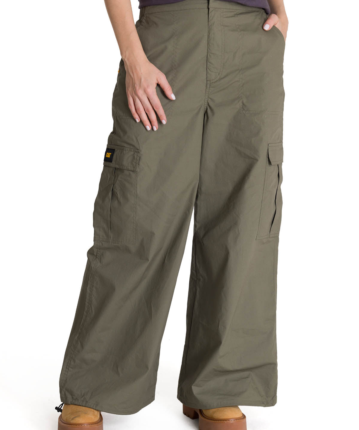 Pantalón Cargo Mujer Pull-On Oliva CAT