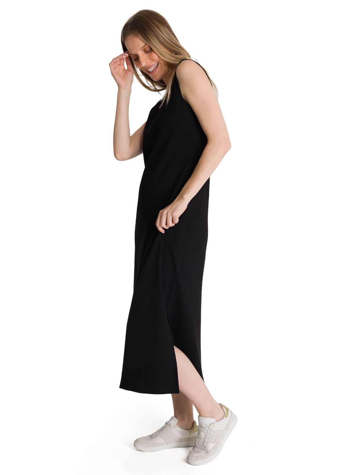 Vestido Mujer Rib Tank Negro CAT