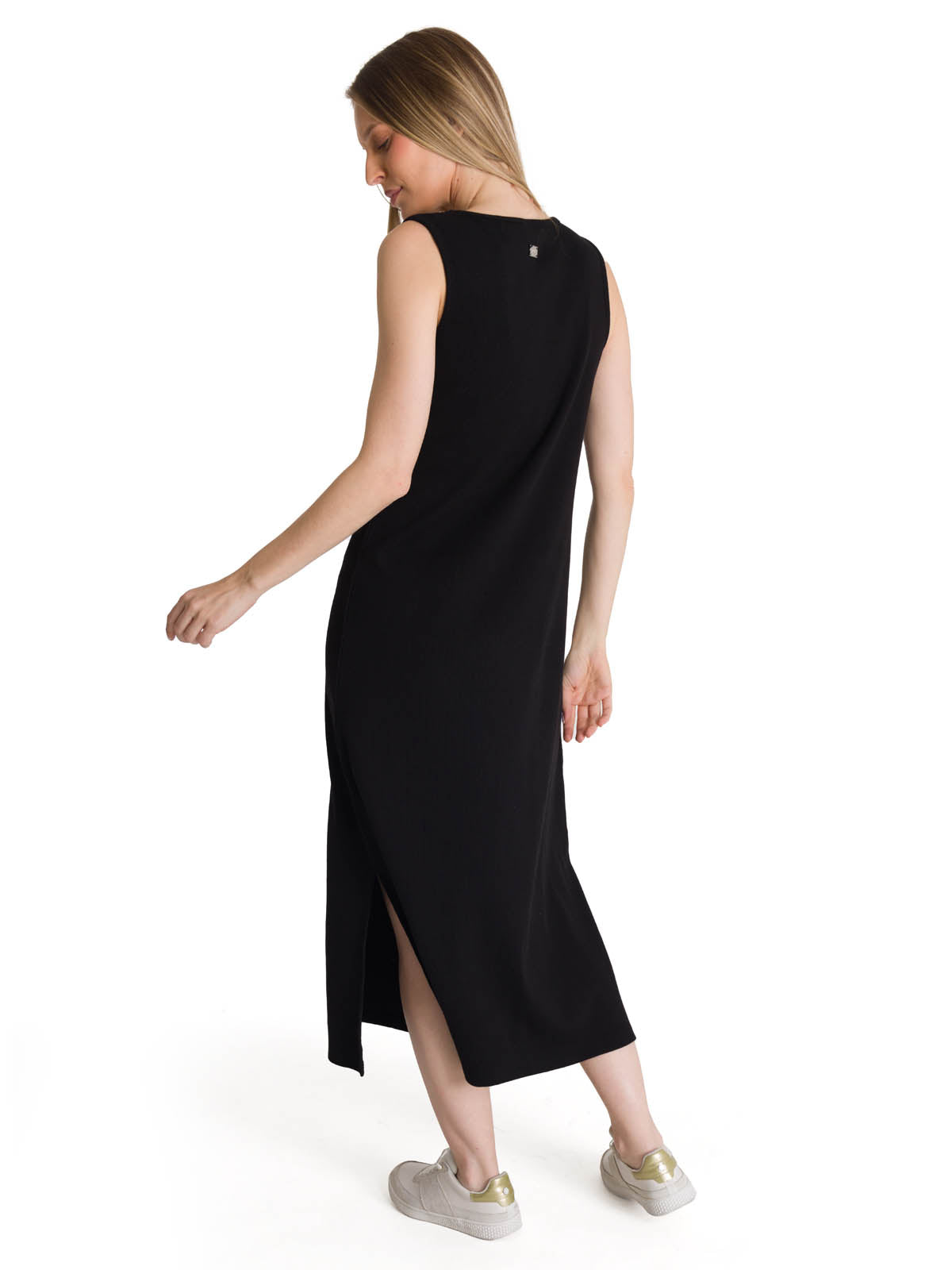 Vestido Mujer Rib Tank Negro CAT