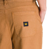Pantalón Hombre Double Front Canvas Café CAT